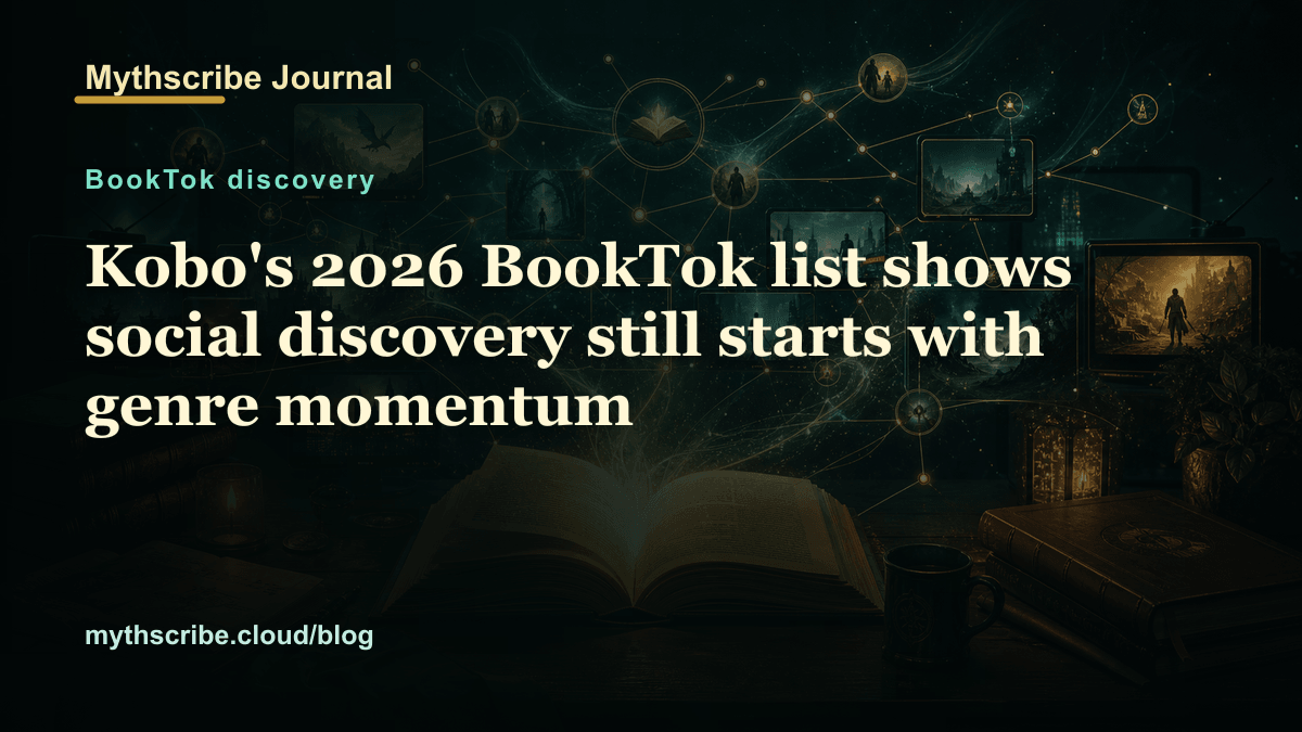 Kobo's 2026 BookTok list shows social discovery still starts with genre momentum