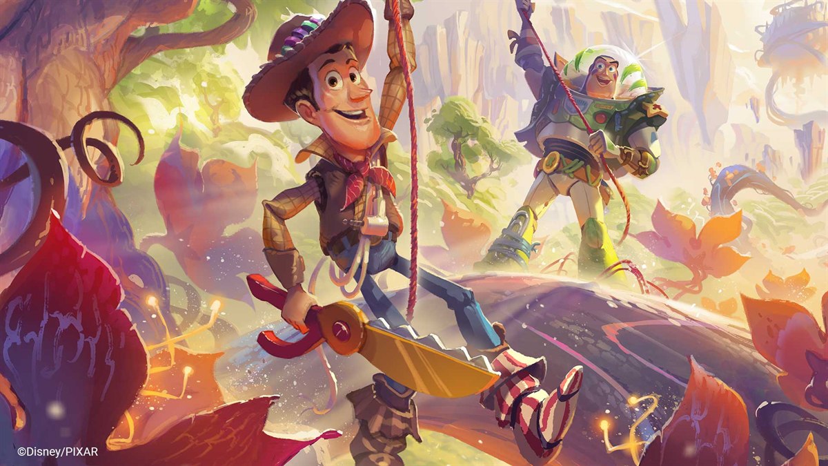 Disney Lorcana's Wilds Unknown prerelease starts today with Pixar glimmers in play