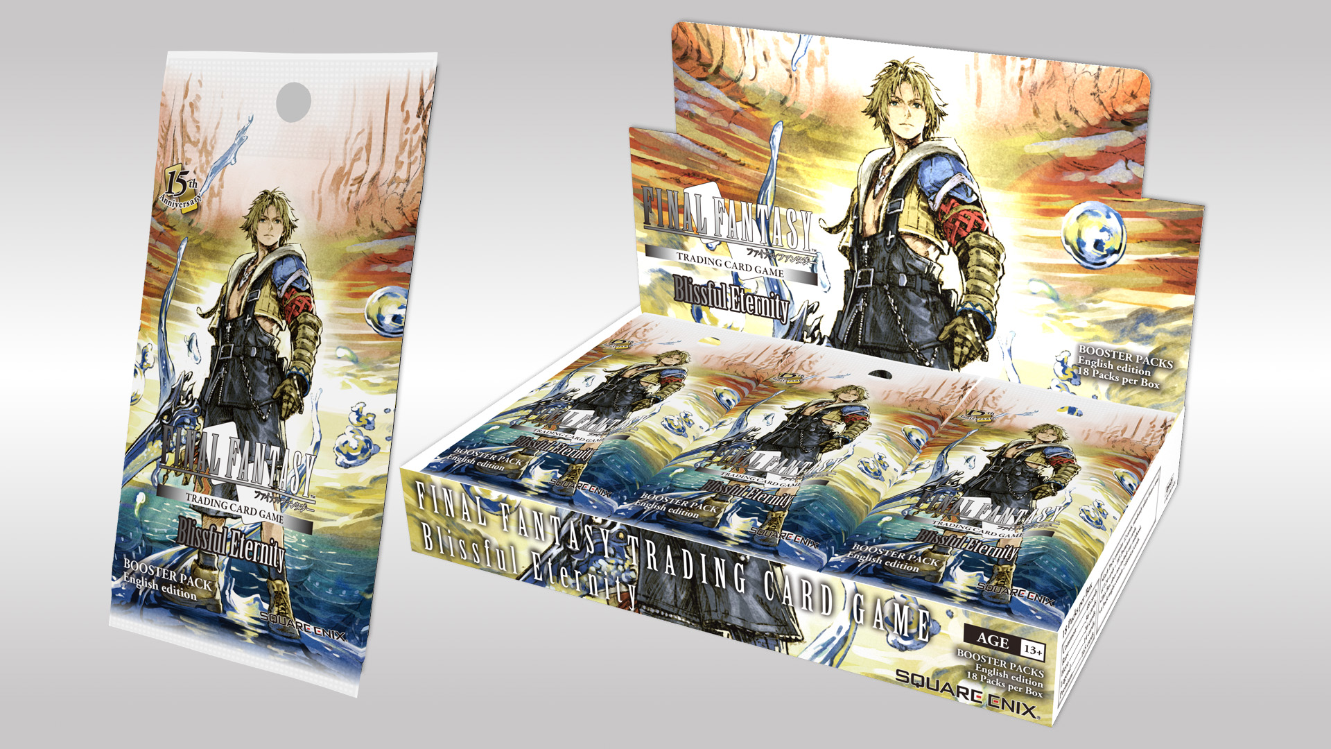 Final Fantasy Trading Card Game's Blissful Eternity booster arrives with Tidus and Sephiroth chase cards