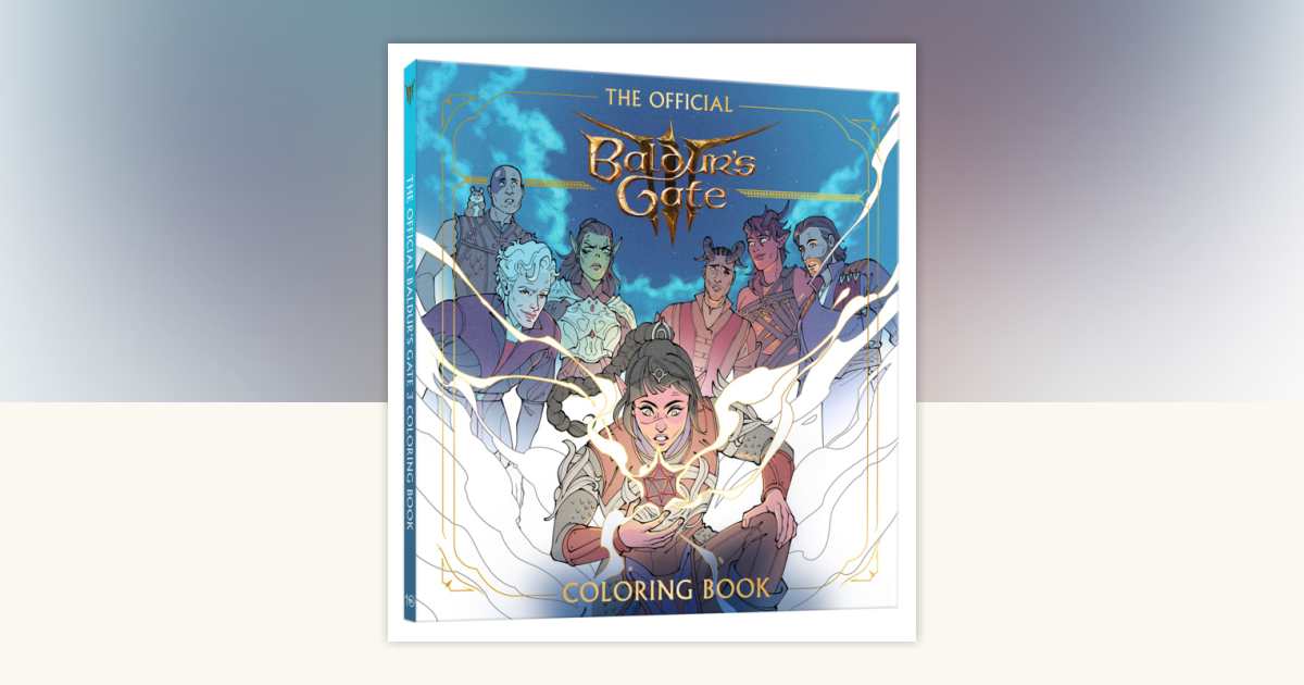 The Official Baldur’s Gate 3 Coloring Book brings Faerûn to the page today