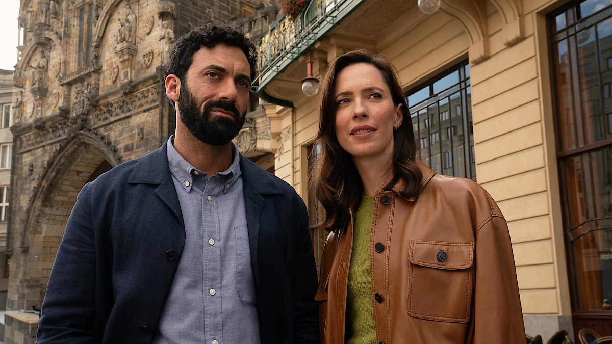 Netflix’s Robert Langdon series starts filming in Prague with Morgan Spector and Rebecca Hall
