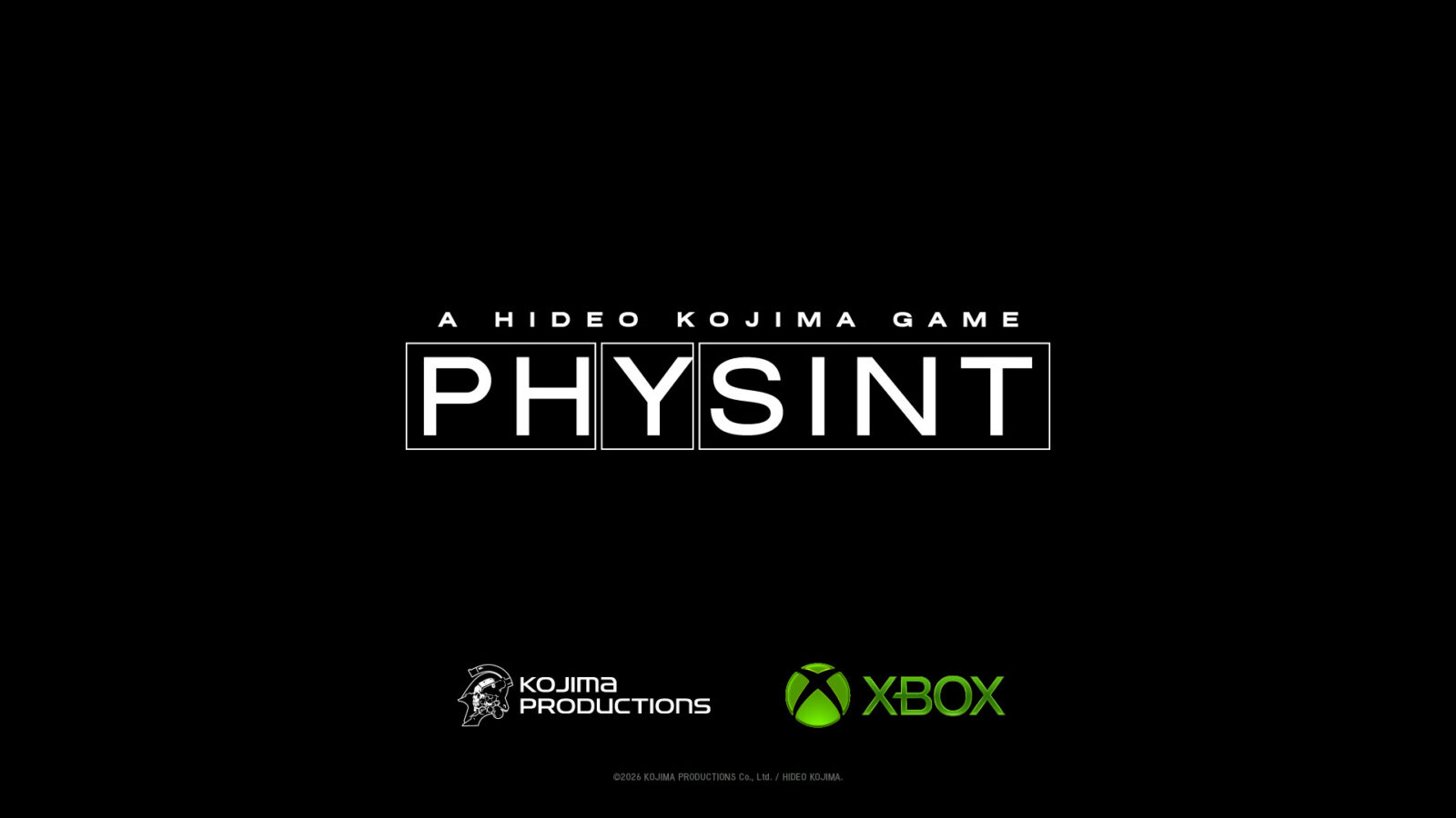 Xbox will publish PHYSINT as Kojima partnership expands