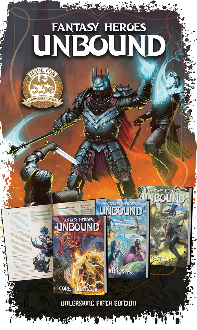 Fantasy Heroes Unbound funds its flexible fifth-edition RPG