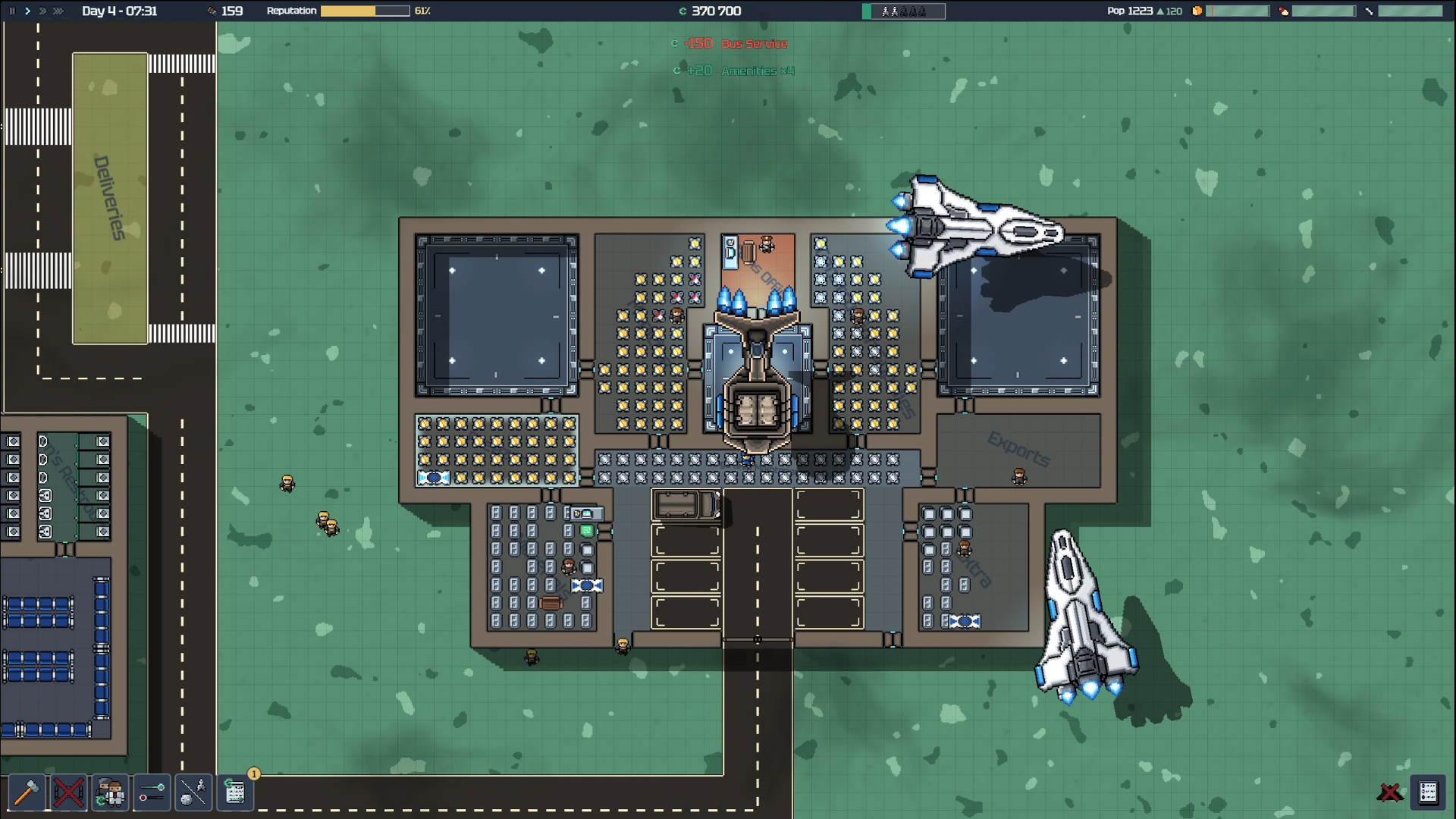 Spaceport Architect opens a Steam page for its freight-driven spaceport sim