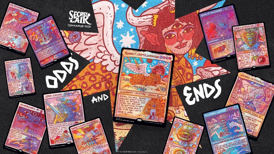 Secret Lair Odds and Ends opens a 24-hour Commander deck order window Monday