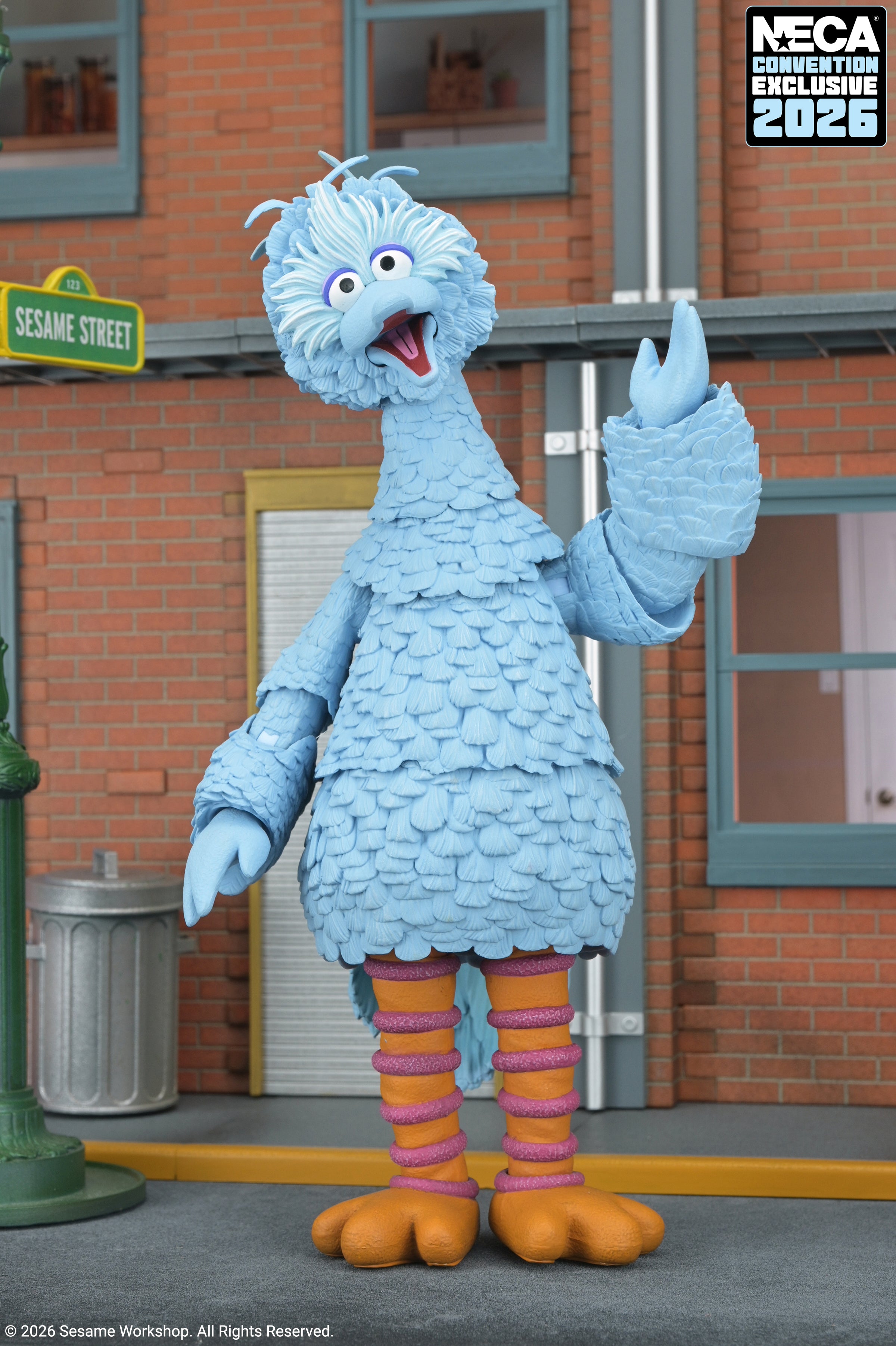 NECA's blue Big Bird convention figure is on preorder for Q4 shipping