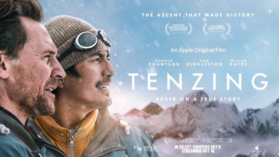Tenzing trailer: select cinemas October 9, Apple TV October 16