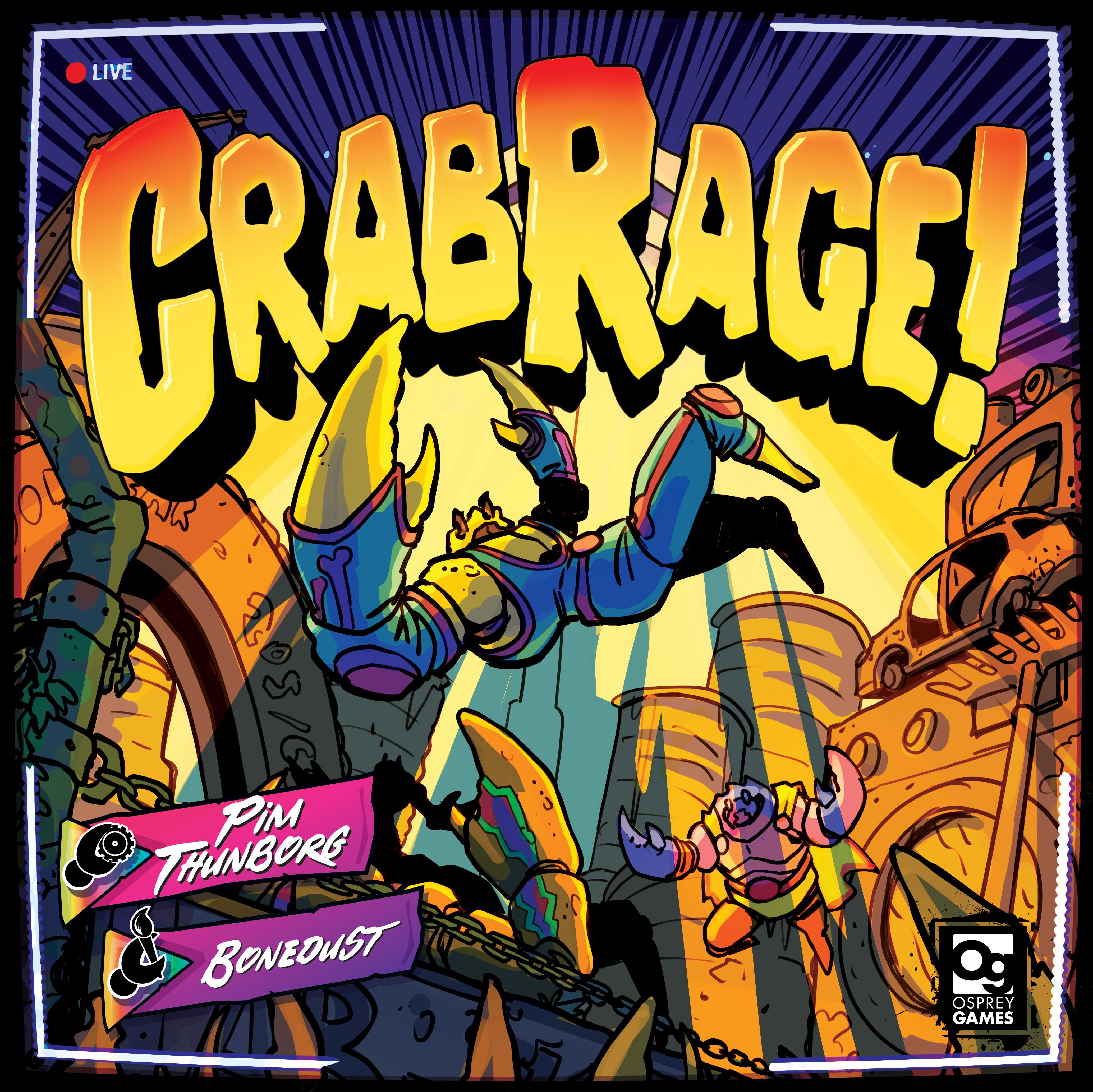 Osprey Games launches CRAB RAGE!, a 45-minute arena-control game