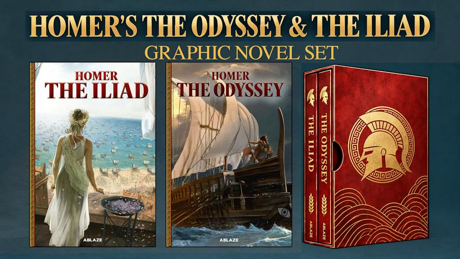 ABLAZE pairs The Odyssey and The Iliad in graphic novel collector set