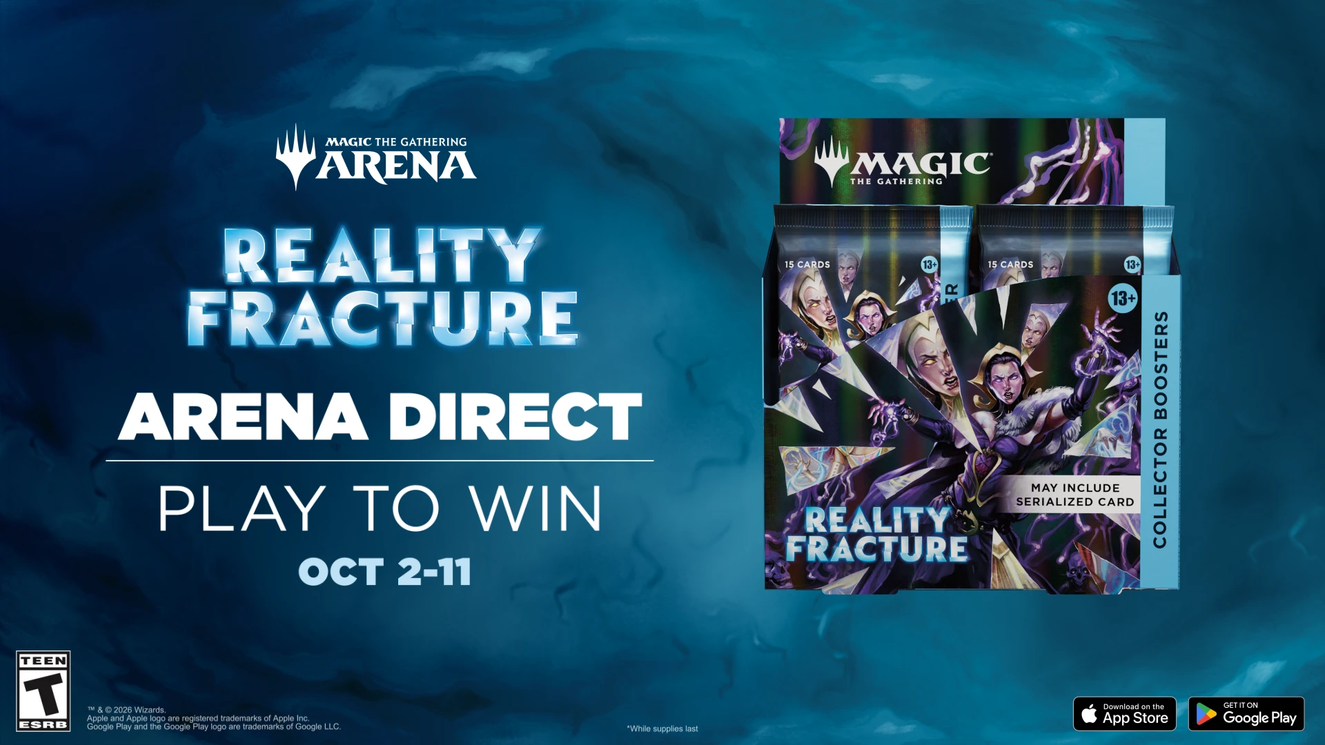 Reality Fracture Arena Direct offers Collector Booster boxes in October