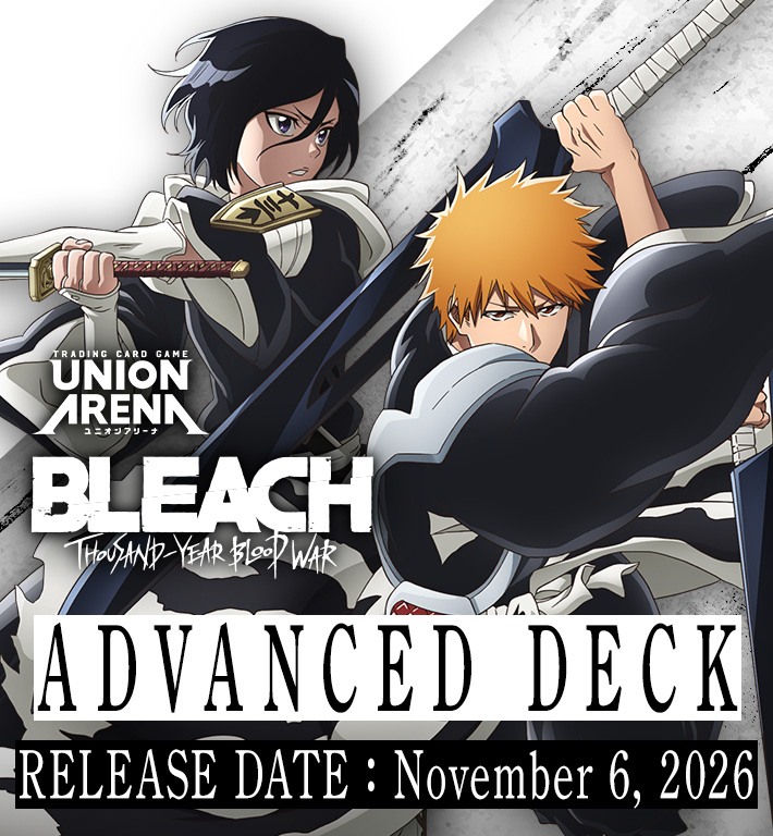 Union Arena details an all-foil BLEACH Advanced Deck for November