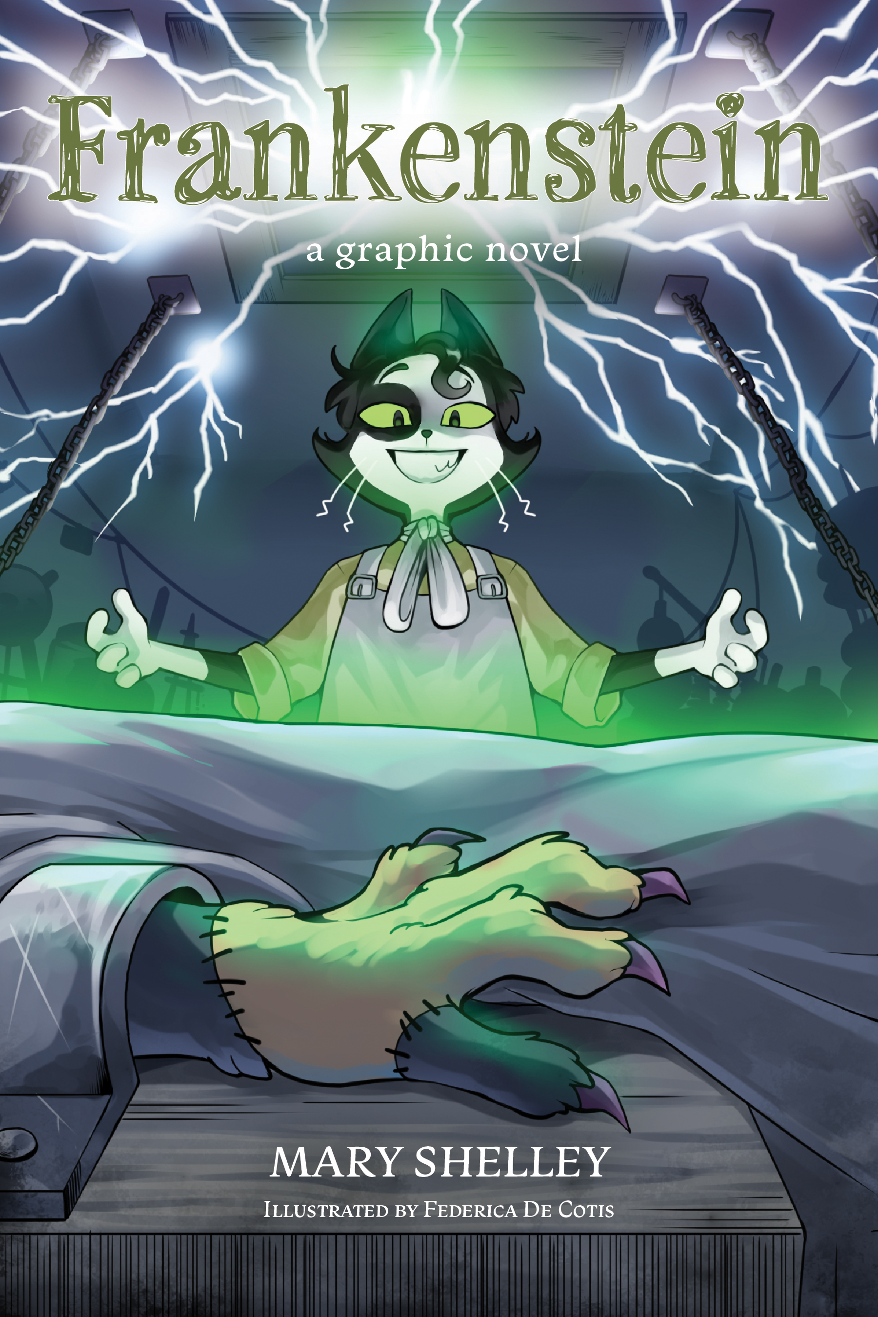 Frankenstein receives a full-color kawaii graphic adaptation for younger readers