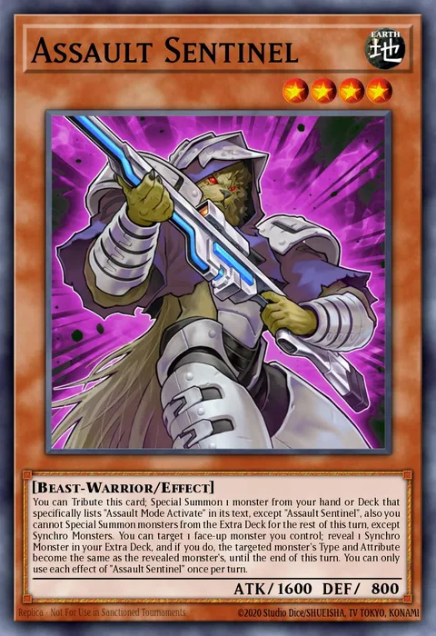 Assault Sentinel trading card