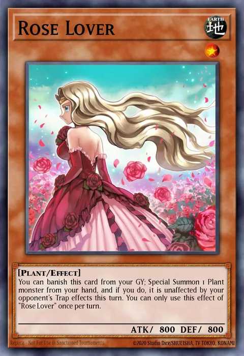 Rose Lover trading card