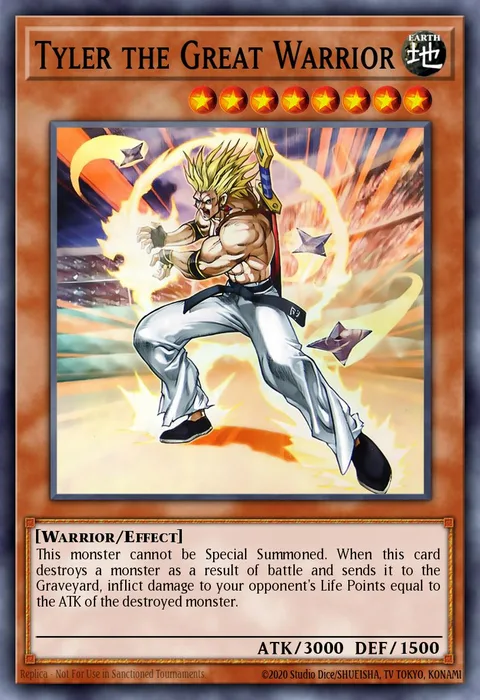 Tyler the Great Warrior trading card