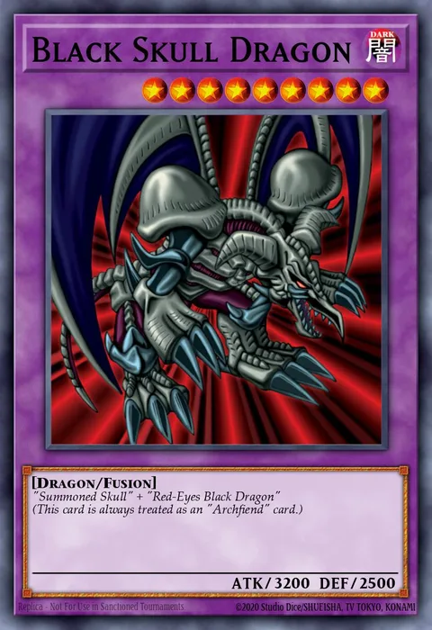 Black Skull Dragon trading card
