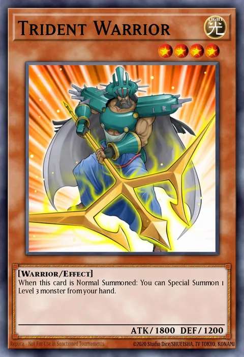 Trident Warrior trading card
