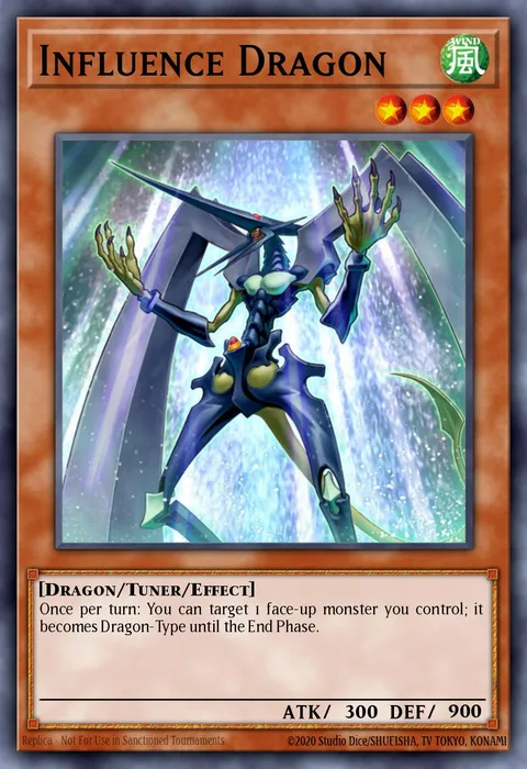 Influence Dragon trading card