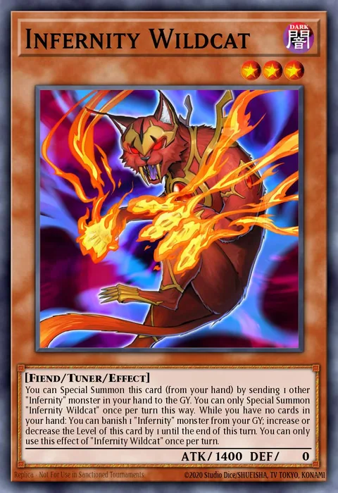 Infernity Wildcat trading card