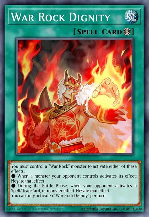 War Rock Dignity trading card