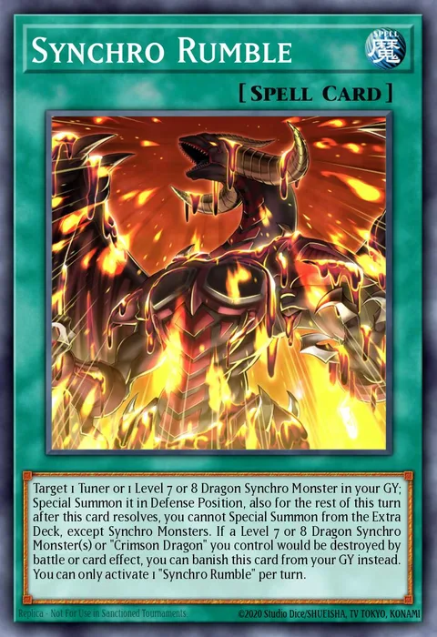 Synchro Rumble trading card