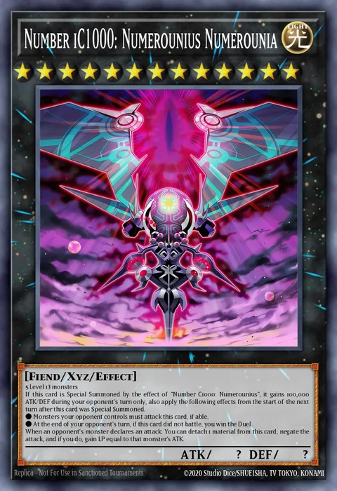 Number iC1000: Numerounius Numerounia trading card