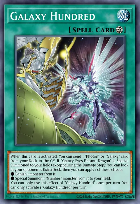 Galaxy Hundred trading card
