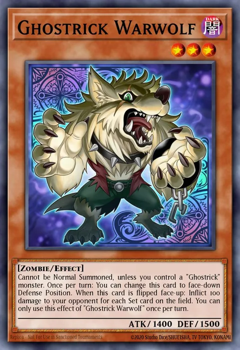 Ghostrick Warwolf trading card