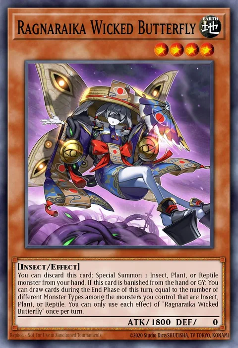 Ragnaraika Wicked Butterfly trading card