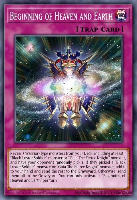 Beginning of Heaven and Earth trading card