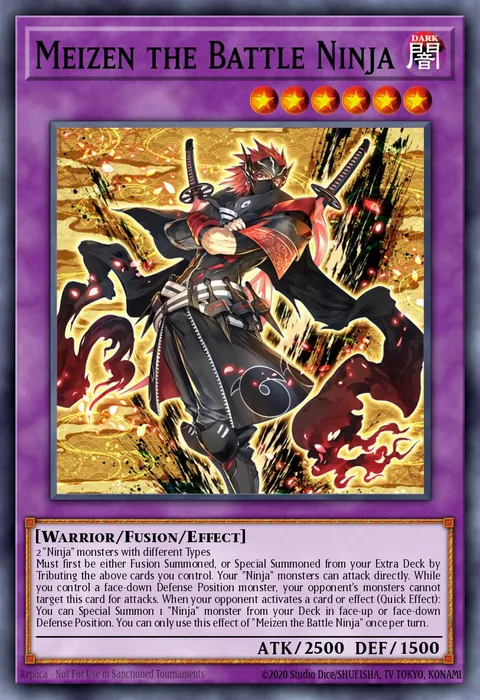 Meizen the Battle Ninja trading card