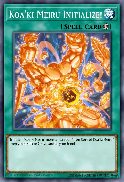 Koa'ki Meiru Initialize! trading card