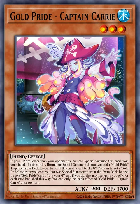 Gold Pride - Captain Carrie trading card