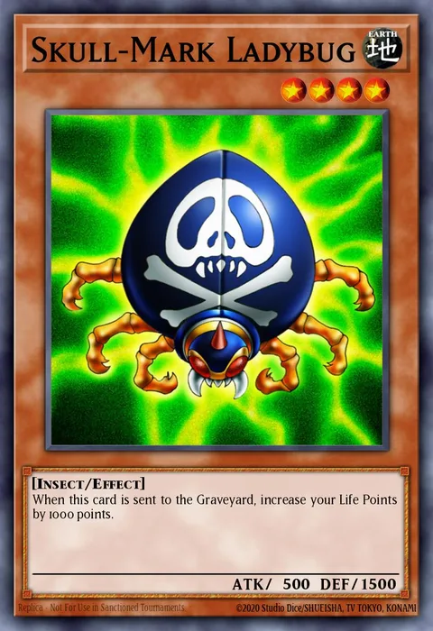 Skull-Mark Ladybug trading card
