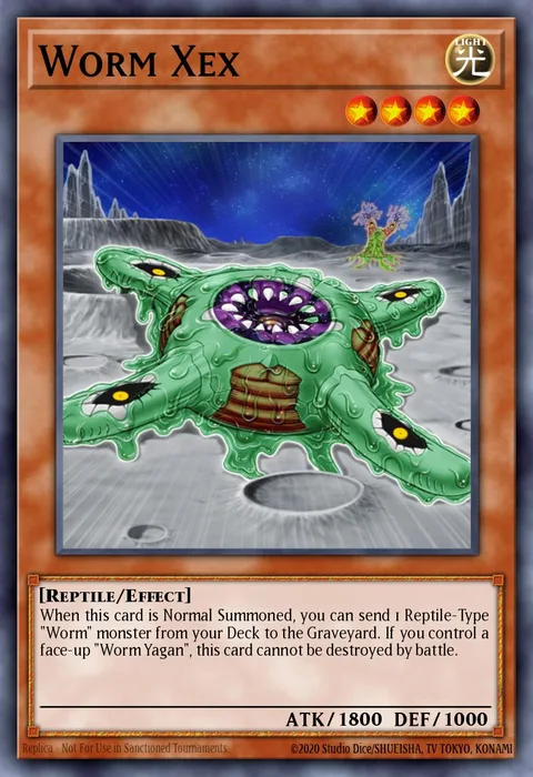 Worm Xex trading card
