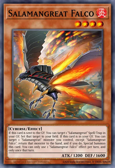Salamangreat Falco trading card