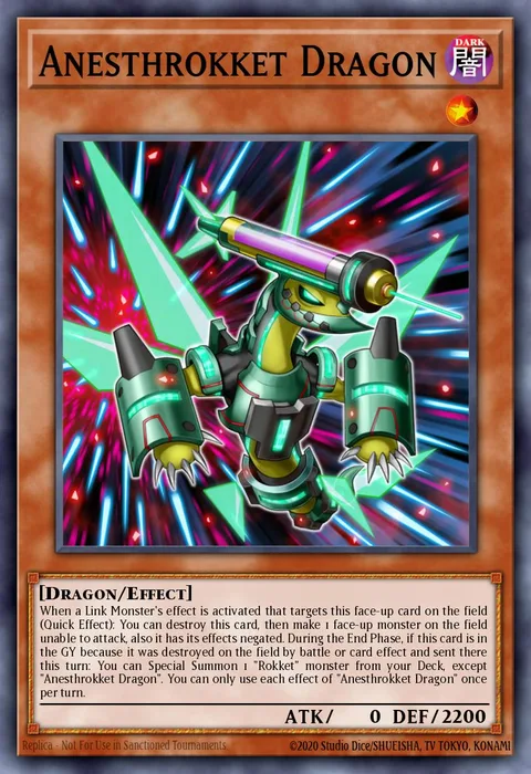 Anesthrokket Dragon trading card