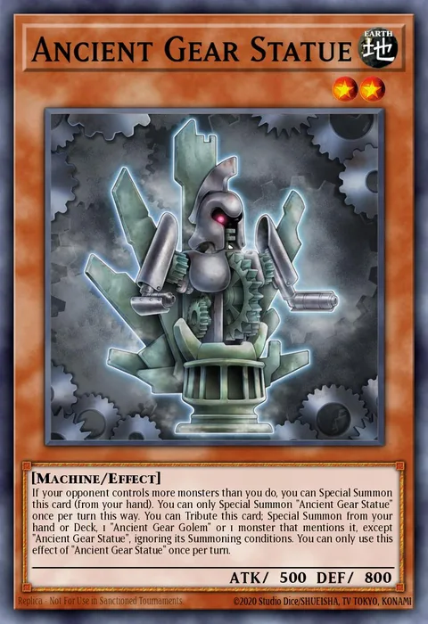 Ancient Gear Statue trading card