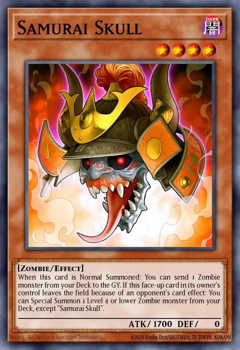 Samurai Skull trading card