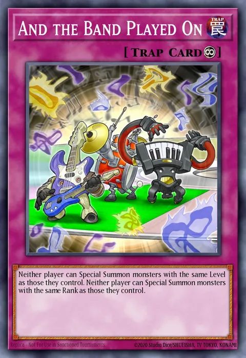 And the Band Played On trading card