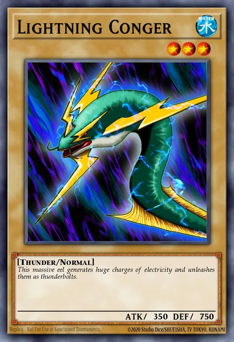 Lightning Conger trading card