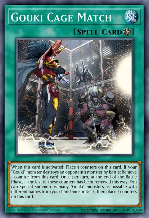 Gouki Cage Match trading card