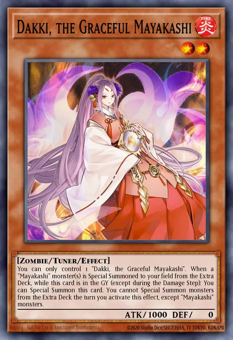 Dakki, the Graceful Mayakashi trading card