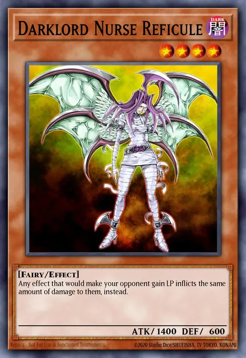 Darklord Nurse Reficule trading card