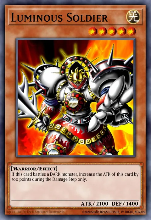 Luminous Soldier trading card