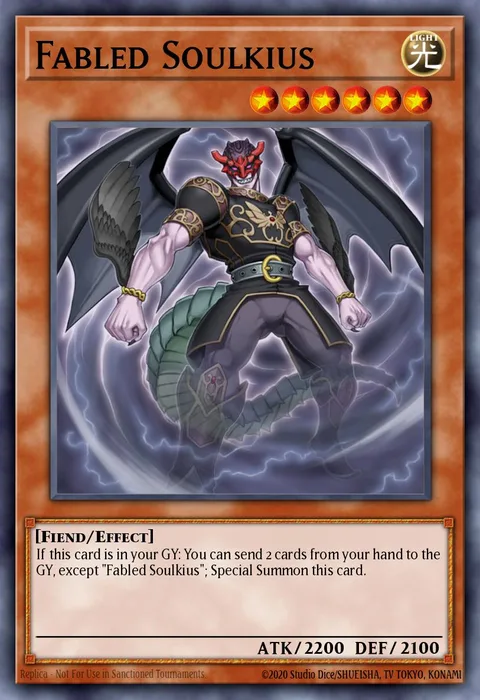 Fabled Soulkius trading card