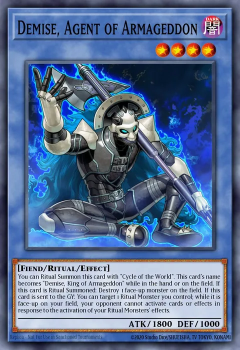 Demise, Agent of Armageddon trading card