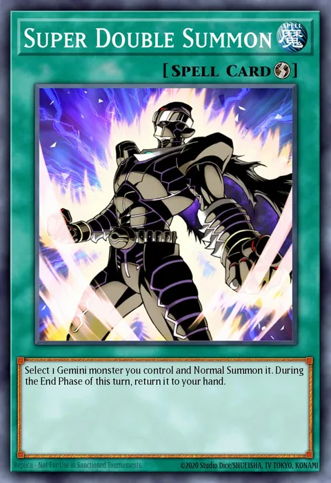 Super Double Summon trading card