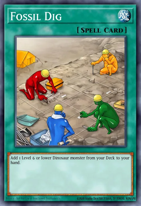 Fossil Dig trading card