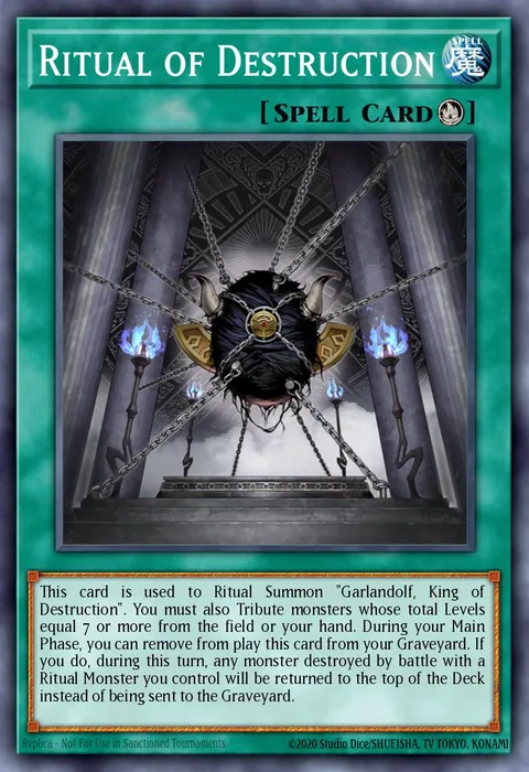 Ritual of Destruction trading card